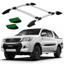Rack Teto Bagageiro Hilux 2009 2010 2011 2012 Prata Colado