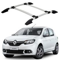 Rack Teto Bagageiro Sandero 2011 2012 2013 2014 Prata Paraf. Rack Teto Bagageiro Sandero 2011 2012 2013 2014 Prata Paraf.