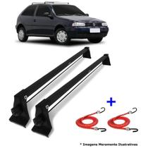 Rack Teto Bagageiro Vw Gol G2 G3 G4 2 Pts + 2 Elástico Carga