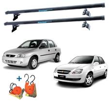 Rack Teto Corsa Classic 4 Portas 1994 Até 2015 + 2 Cintas Rack Teto Corsa Classic 4 Portas 1994 Até 2015 + 2 Cintas