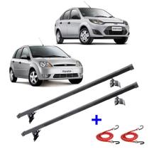 Rack Teto Fiesta Hatch E Sedan 2002 Até 2014 + 2 Elástico