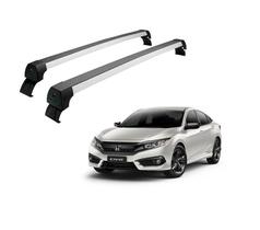 Rack Teto Honda Civic 2017 em diante Alumínio Prata