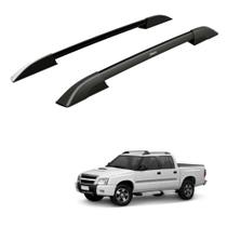 Rack Teto Longarina S10 2009 2010 2011 Cd Alumínio Preto