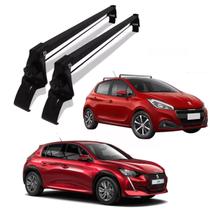 Rack Teto Peugeot 208 2021 A 2024 Fixado Entre Portas Preto