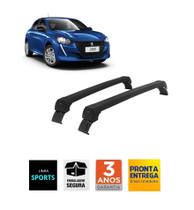 Rack Teto Peugeot 208 partir de 2020 Long Life Sports Preto