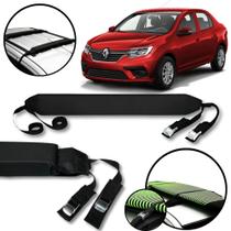 Rack Teto Prancha Surf Carro Com Cinta Renault Logan