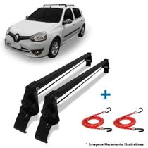 Rack Teto Renault Clio 2001 Até 2012 4P + 2 Elástico Carga Rack Teto Renault Clio 2001 Até 2012 4P + 2 Elástico Carga