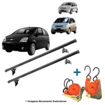 Rack Teto Suporte Meriva 2007 Ate 2012 Bagageiro + 2 Cintas