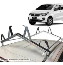 Rack Teto Suporte Porta Escadas Fiat Mobi 2 E 4 Pts 16 A 21