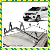 Rack Teto Suporte Porta Escadas Fiat Mobi Siena Fiesta