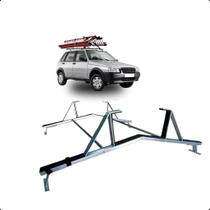Rack Teto Suporte Porta Escadas Fiat Uno Todos 2 e 4 Pts