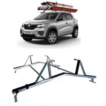 Rack Teto Suporte Porta Escadas Renault Kwid 2017 ate 2021