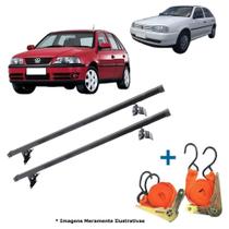 Rack Teto Travessa Gol 4 Portas G2 G3 G4 + 2 Cintas Catraca