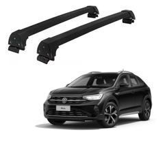 Rack Teto VW Nivus em Alumínio Long Life Sports cor Preto Rack Teto VW Nivus em Alumínio Long Life Sports cor Preto