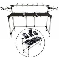 Rack Titanium Rdj Mk2 Custom P/ 2 Pickups, Mixer e Caixas de Som Monitores de Referencia