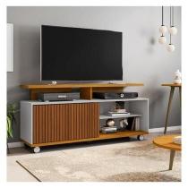 Rack Topázio Bechara Naturalle Off White Ripado Design Moderno e Funcional para Sala Título SEO: Rack Topázio Bechara Naturalle Off White Ripado Design Moderno e Funcional para Sala Título SEO: