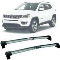 Rack Trav Teto Aluminio Prime Jeep Compass 17-20 Prata PR075