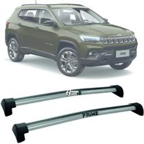 Rack Trav Teto Aluminio Prime Jeep Compass 21-24 Prata PR075