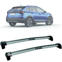 Rack Trav Teto Aluminio Prime VW Nivus c/ Longa Prata PR325