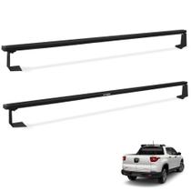 Rack Travessa de Caçamba Fiat Toro 2016 a 2023 1,60 M Alumínio Preto