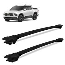 Rack Travessa de Teto Chevrolet Montana 2023 2024 Alumínio Preto