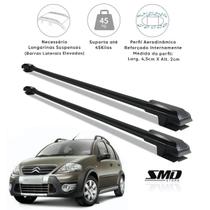 Rack Travessa de Teto Citroen C3 Xtr Hatch 2006 a 2012 Preto Rack Travessa de Teto Citroen C3 Xtr Hatch 2006 a 2012 Preto