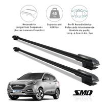 Rack Travessa de Teto Hyundai Ix35 2010 a 2018 Aluminio Preto Rack Travessa de Teto Hyundai Ix35 2010 a 2018 Aluminio Preto