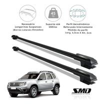 Rack Travessa de Teto Preto Aluminio Renault Duster 2011 a 2015 Rack Travessa de Teto Preto Aluminio Renault Duster 2011 a 2015