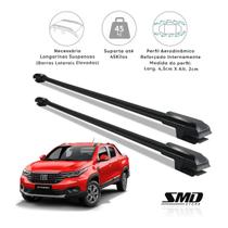 Rack Travessa de Teto Preto Fiat Strada Nova Volcano 2021 em Diante Rack Travessa de Teto Preto Fiat Strada Nova Volcano 2021 em Diante