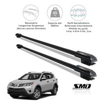 Rack Travessa de Teto Toyota Rav 4 2013 a 2018 Aluminio Preto Rack Travessa de Teto Toyota Rav 4 2013 a 2018 Aluminio Preto