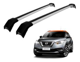 Rack Travessa Teto Nissan Kicks 2016 Em Diante Cor Prata