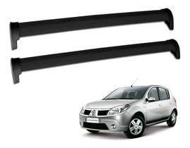 Rack Travessa Teto Renault Sandero 2007 Á 2012 Cor Preto