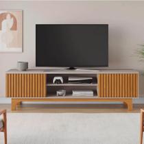Rack Trunfo TV até 70 Polegadas JCM Móveis Cor:Off/Cinamomo