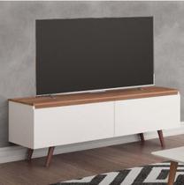 Rack Tuboarte Ruth P/ Tv's de até 55" com Pés em Estilo Retrô Freijo Off White