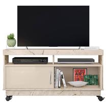 Rack Tv 50 Pol 121 cm 1 Porta Artur Calacata Off White MADETEC Rack Tv 50 Pol 121 cm 1 Porta Artur Calacata Off White MADETEC