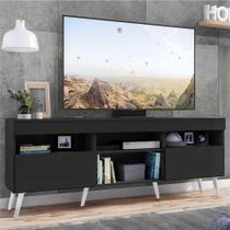 Rack Tv 65'' Com Pés Retrô E 2 Portas Paris Multimóveis Rack Tv 65'' Com Pés Retrô E 2 Portas Paris Multimóveis