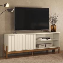 Rack Tv 75 Pol. 188cm 1 Porta Pérola Metalizado/Canela Z30- Mpozenato Rack Tv 75 Pol. 188cm 1 Porta Pérola Metalizado/Canela Z30- Mpozenato