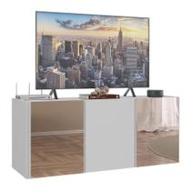 Rack TV até 32 Polegadas 3 Portas Suspenso com Espelhos Multimóveis MP1077