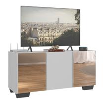 Rack TV até 32 Polegadas com Espelhos 3 Portas Multimóveis MP1079
