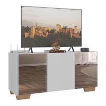 Rack TV até 32 Polegadas com Espelhos 3 Portas Multimóveis MP1079