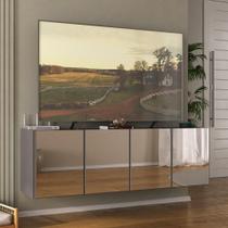 Rack TV até 50 Polegadas 4 Portas Suspenso com Espelhos Multimóveis MP1081