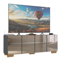 Rack TV até 50 Polegadas com Espelhos 4 Portas Multimóveis MP1083 Rack TV até 50 Polegadas com Espelhos 4 Portas Multimóveis MP1083