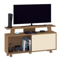 Rack TV até 55" com 1 Porta e Rodízios Multimóveis CR45217