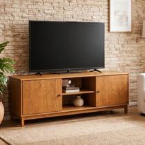 Rack TV até 70 Polegadas Madeira Maciça Pinus 160cm Robusto Amortecimento