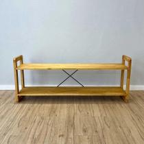 Rack TV de Madeira Pinus Linea Nozes