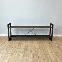 Rack TV de Madeira Pinus Linea Tabaco