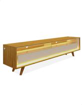 Rack TV Lumier 172 cm Pés e Luz Led Neon Naturale Off-White