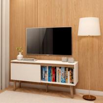 Rack Tv Para Sala Branco Em Madeira Branco