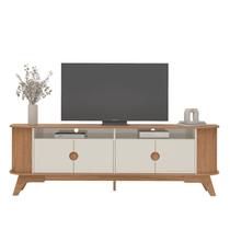 Rack Vivaldi TV de até 75 Cinamomo com Off White - Artely Rack Vivaldi TV de até 75 Cinamomo com Off White - Artely