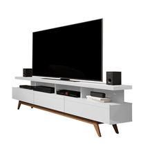 Rack Vivare Wood 1.8 Branco para Sala Estar TV até 72 - Giga Móveis